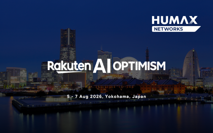 HUMAX Networks' Moni Pod will be showcased at Rakuten AI Optimism 2026